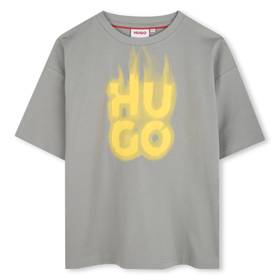 T-shirt manga curta em algod&atilde;o HUGO BOY