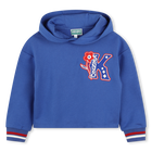 Sweatshirt bordada com capuz KENZO KIDS 
                    GIRL