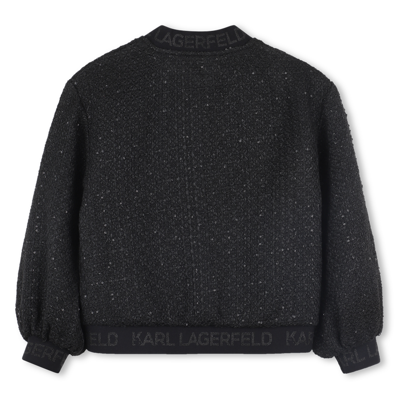 Jaqueta de poliéster KARL LAGERFELD KIDS 
                    GIRL
