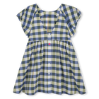 Vestido axadrezado em algod&atilde;o KENZO KIDS 
                    GIRL