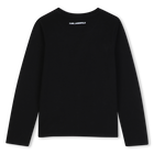 Camiseta de manga longa KARL LAGERFELD KIDS 
                    MENINA