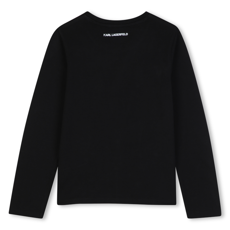 Camiseta de manga longa KARL LAGERFELD KIDS 
                        MENINA