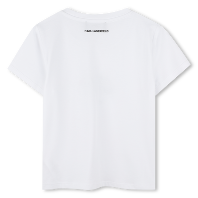 T-shirt com estampa KARL LAGERFELD KIDS GIRL