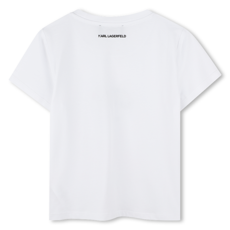 T-shirt com estampa KARL LAGERFELD KIDS 
                        GIRL
