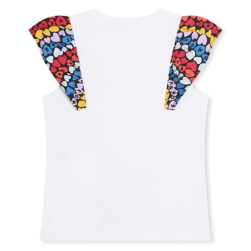 T-shirt manga curta de algodão SONIA RYKIEL 
                    GIRL