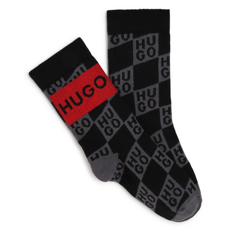 Conjunto de 2 pares de meias HUGO 
                    UNISEX