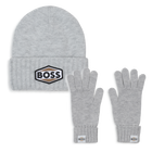 Conjunto de gorro e luvas, GRIS CHINE, hi-res