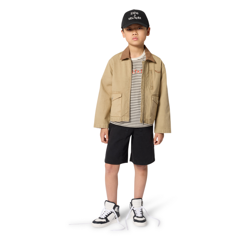 BERLUDA COM ADESIVOS ZADIG & VOLTAIRE 
                        BOY