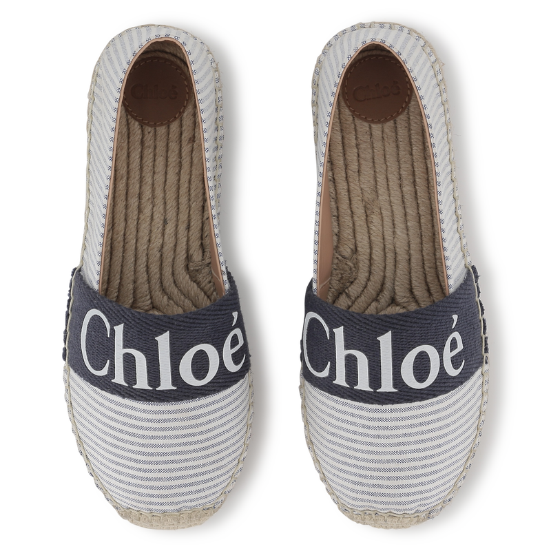 Striped canvas espadrilles CHLOE 
                    GIRL