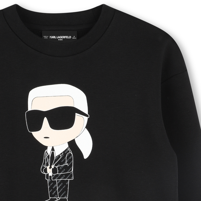 Sweatshirt com estampa KARL LAGERFELD KIDS 
                        BOY