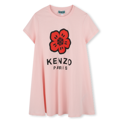 Vestido largo com estampado KENZO KIDS GIRL