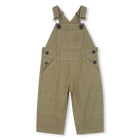 Jardineiras de algod&atilde;o com bolsos aplicados TIMBERLAND 
                    BOY