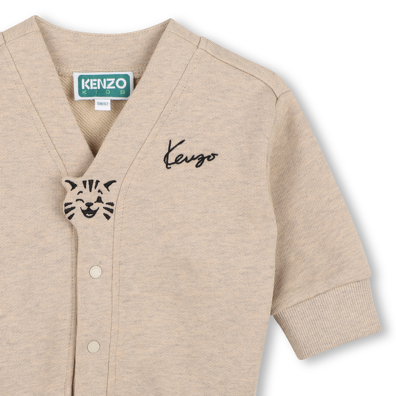 Cardigan em moletom KENZO KIDS 
                        UNISEX