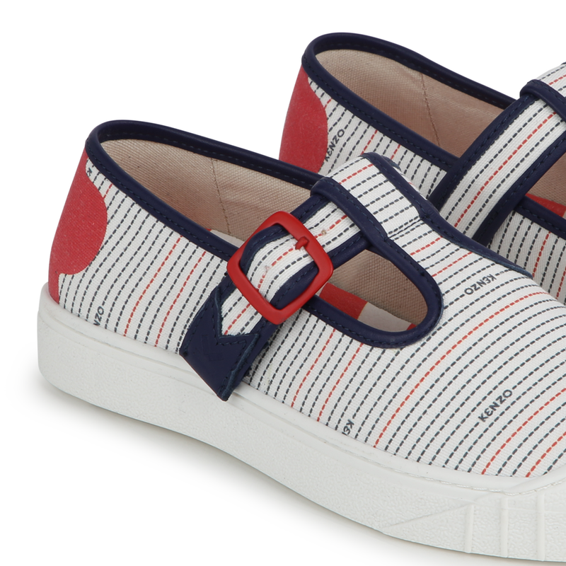 Canvas buckled sneakers KENZO KIDS 
                    UNISEX
