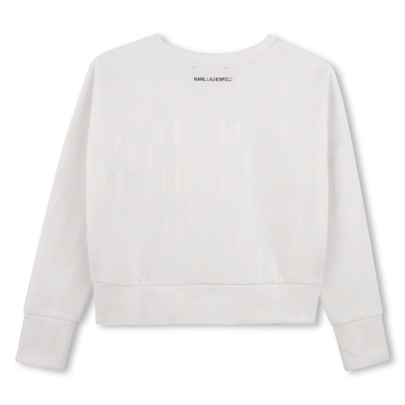 Sweatshirt de mangas longas KARL LAGERFELD KIDS 
                        MENINA