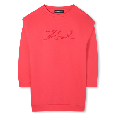 Vestido de manga comprida KARL LAGERFELD KIDS GIRL