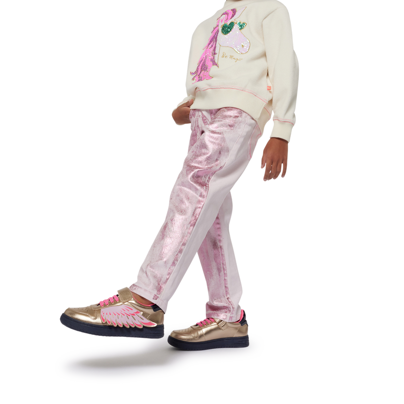 Sweatshirt em molet&atilde;o BILLIEBLUSH 
                        GIRL