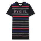 Vestido de algod&atilde;o com brilho SONIA RYKIEL 
                    GIRL