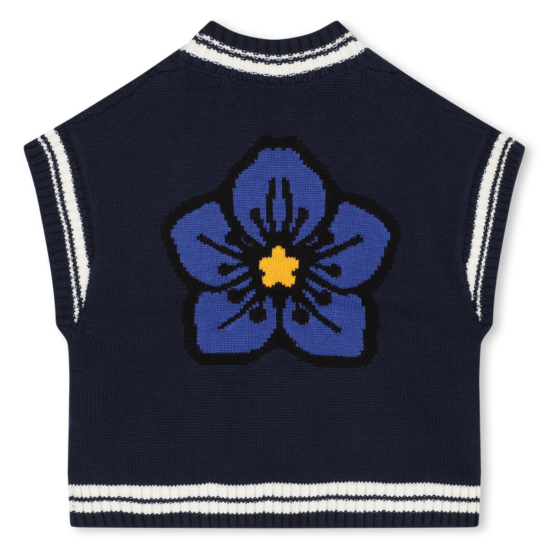 Sleeveless Jacquard Sweater KENZO KIDS 
                    GIRL