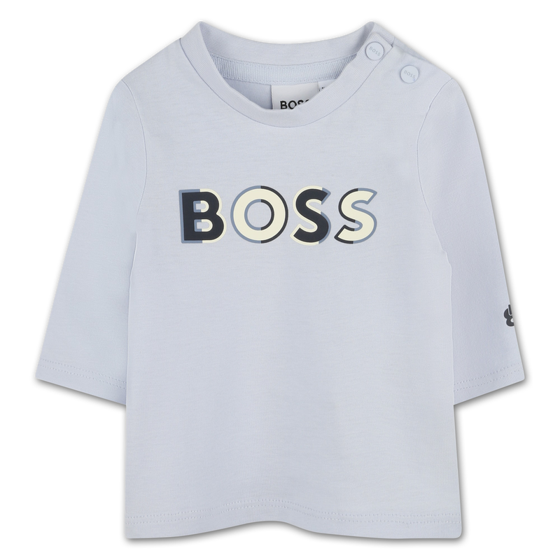 T-shirt com log&oacute;tipo estampado BOSS 
                        BOY