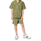 Camisa em popelina de algod&atilde;o BOSS 
                    MENINO