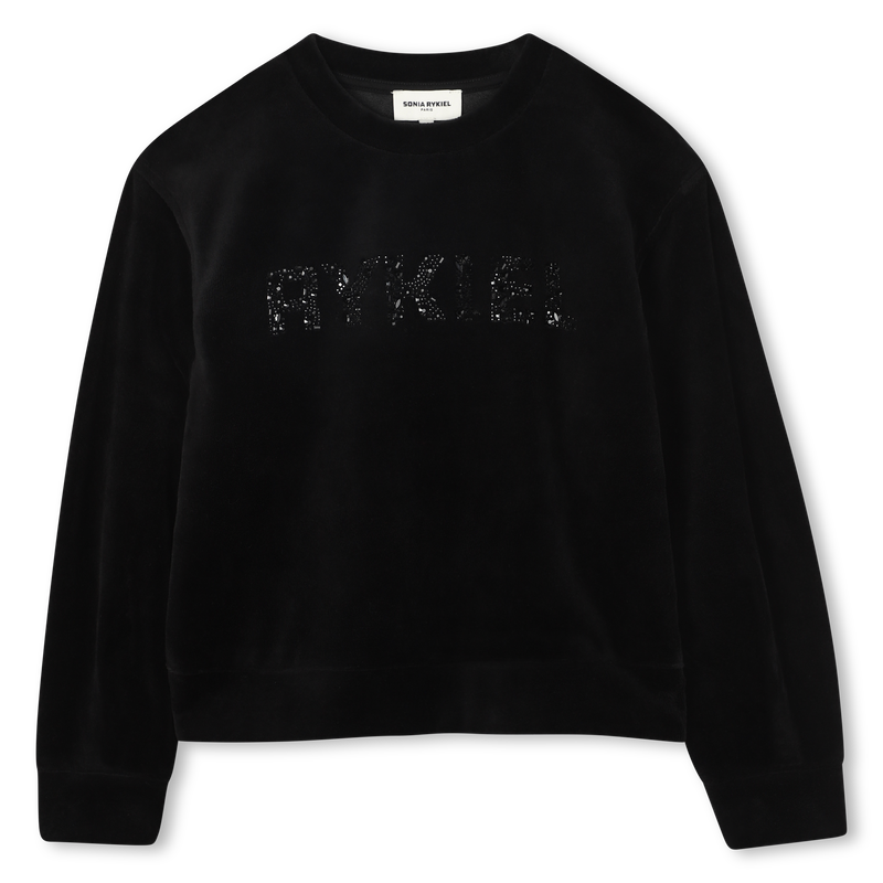 Moletom de veludo SONIA RYKIEL 
                        GIRL
