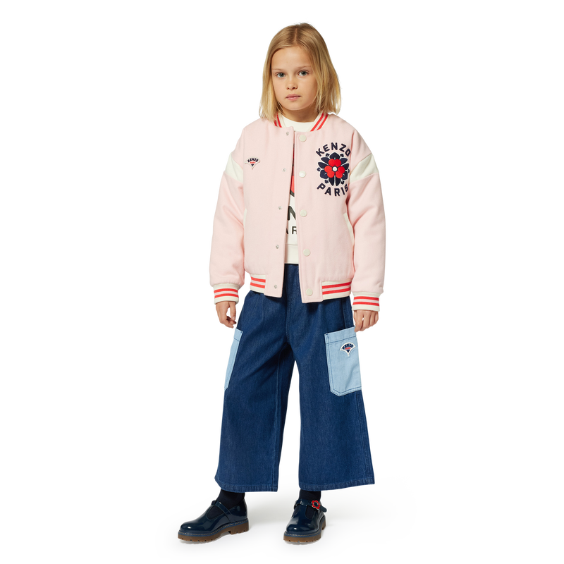Blus&atilde;o de l&atilde; bordado KENZO KIDS 
                        GIRL