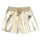 Shorts falsos dourados BOSS 
                    GIRL