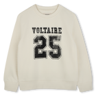 Sweatshirt em molet&atilde;o ZADIG & VOLTAIRE 
                    MENINO
