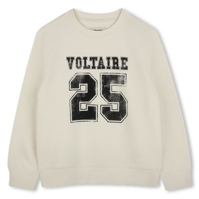 Sweatshirt em molet&atilde;o ZADIG & VOLTAIRE MENINO