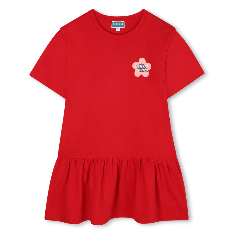 Vestido de manga curta KENZO KIDS 
                    GIRL
