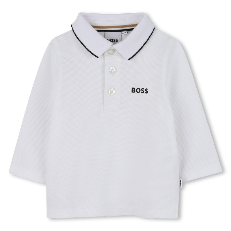 Camisa pólo de manga comprida BOSS 
                    BOY