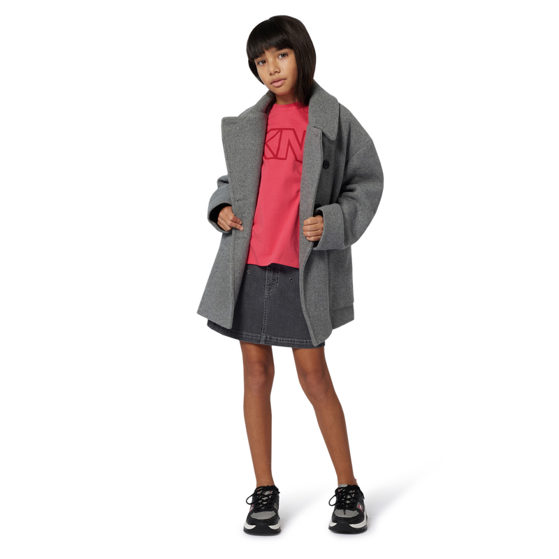 Casaco de l&atilde; DKNY 
                        GIRL