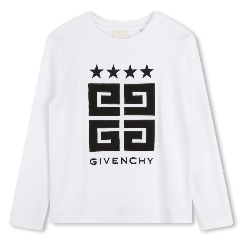 T-shirt logótipo e estrelas GIVENCHY 
                    BOY