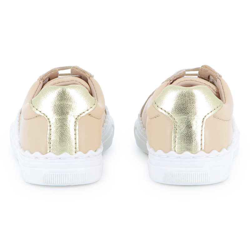 Tênis de couro de pele de carneiro CHLOE 
                    GIRL