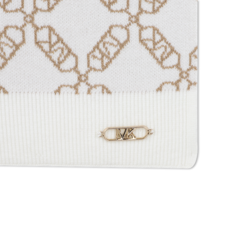 Cachecol de malha com jacquard MICHAEL KORS 
                    GIRL