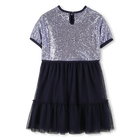 Vestido bimaterial BILLIEBLUSH 
                    GIRL