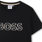 T-shirt manga curta em algod&atilde;o BOSS 
                    BOY