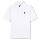 Camisa p&oacute;lo de manga curta de algod&atilde;o, BRANCO, hi-res