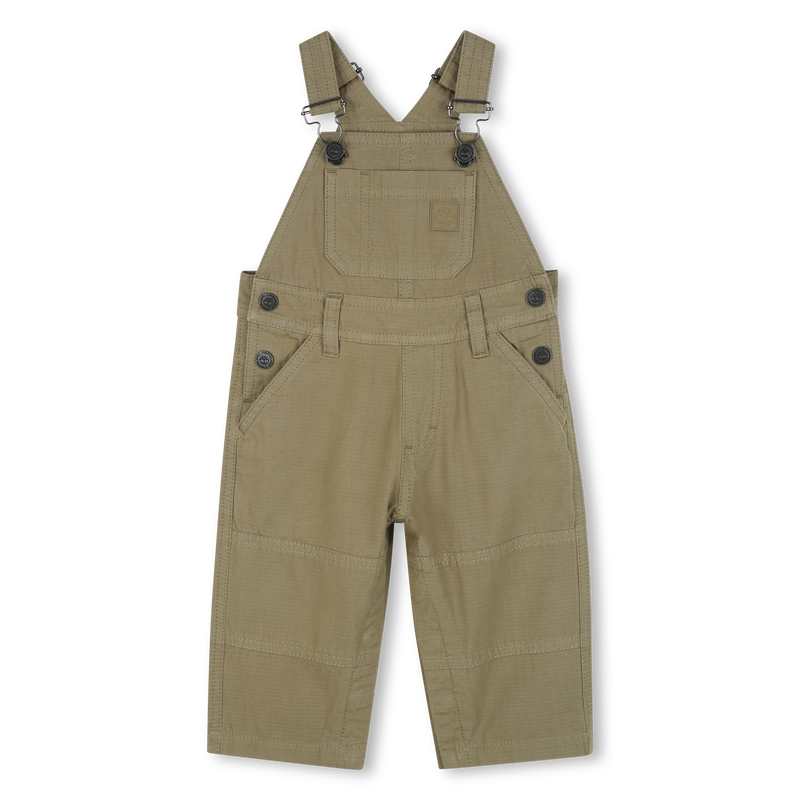 Jardineiras de algodão com bolsos aplicados TIMBERLAND 
                    BOY