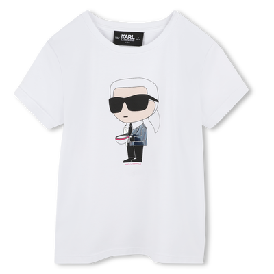 T-shirt with print KARL LAGERFELD KIDS GIRL