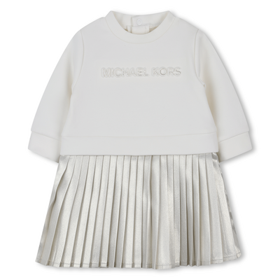 Vestido bimaterial de manga comprida MICHAEL KORS GIRL