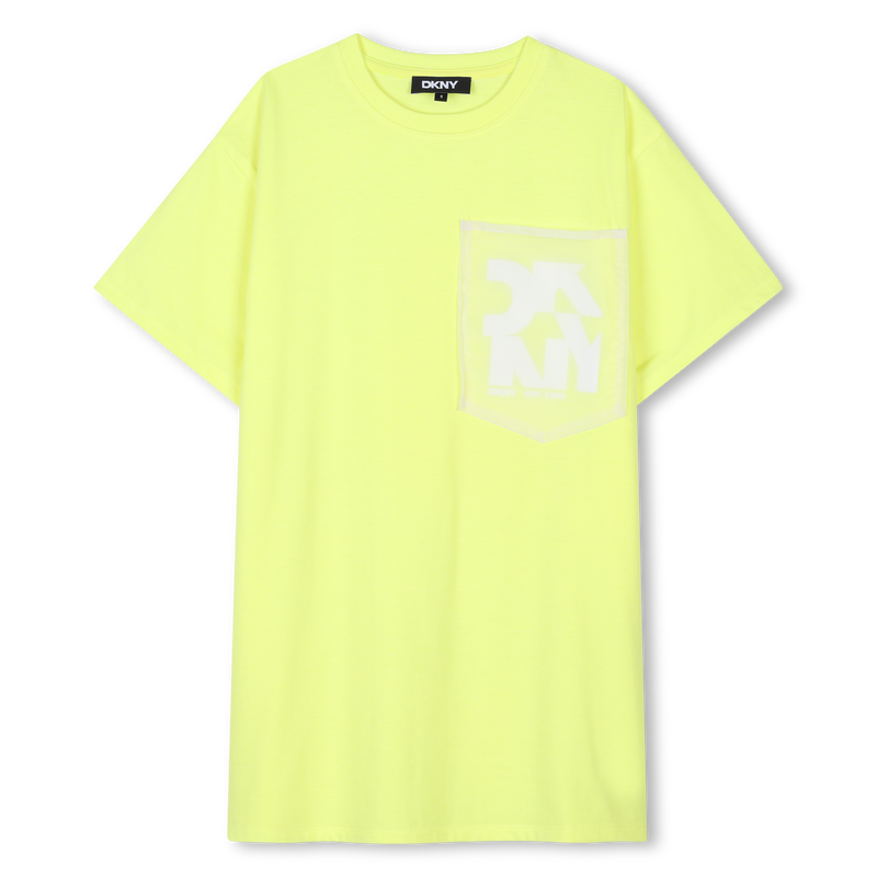 Vestido-T-shirt de manga curta DKNY 
                        GIRL