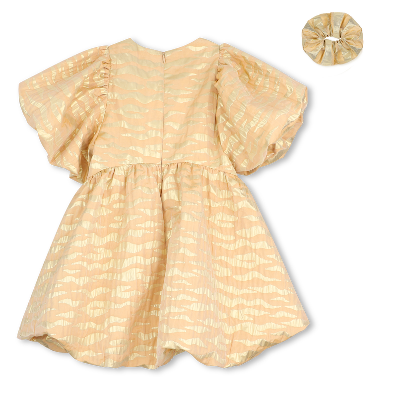 Vestido de cerim&ocirc;nia e scrunchie KENZO KIDS 
                        MENINA