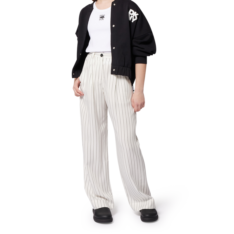 T-shirt de al&ccedil;as com bordados DKNY 
                        GIRL