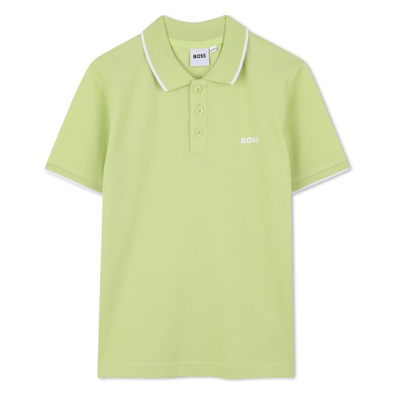 Polo liso de algod&atilde;o piqu&eacute; BOSS 
                        BOY