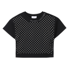 Top de algod&atilde;o com strass MARC JACOBS 
                    GIRL