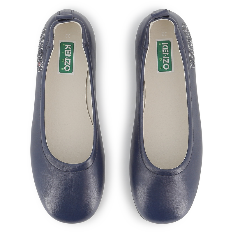 Bailarina de couro de cabra KENZO KIDS 
                    GIRL