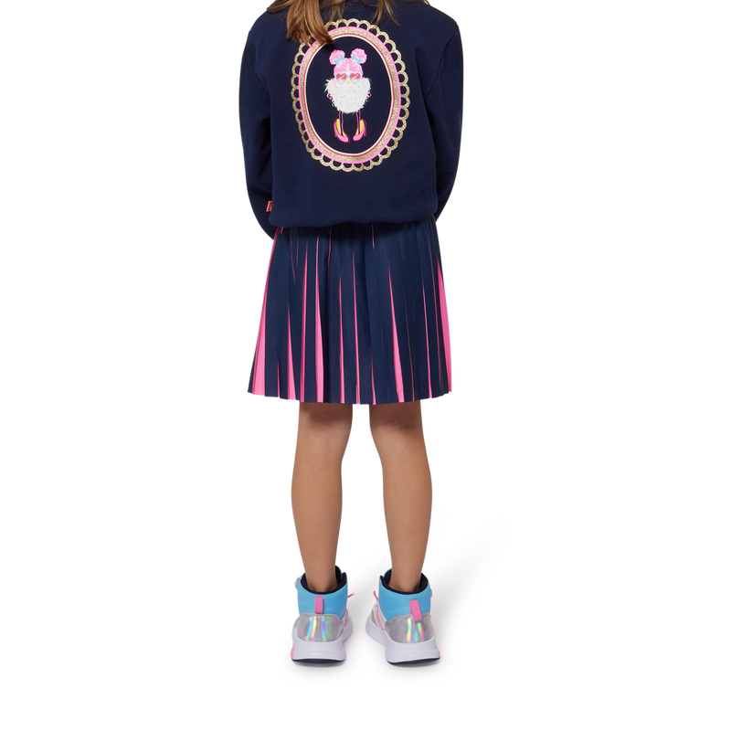 Sweatshirt em molet&atilde;o algod&atilde;o BILLIEBLUSH 
                        GIRL