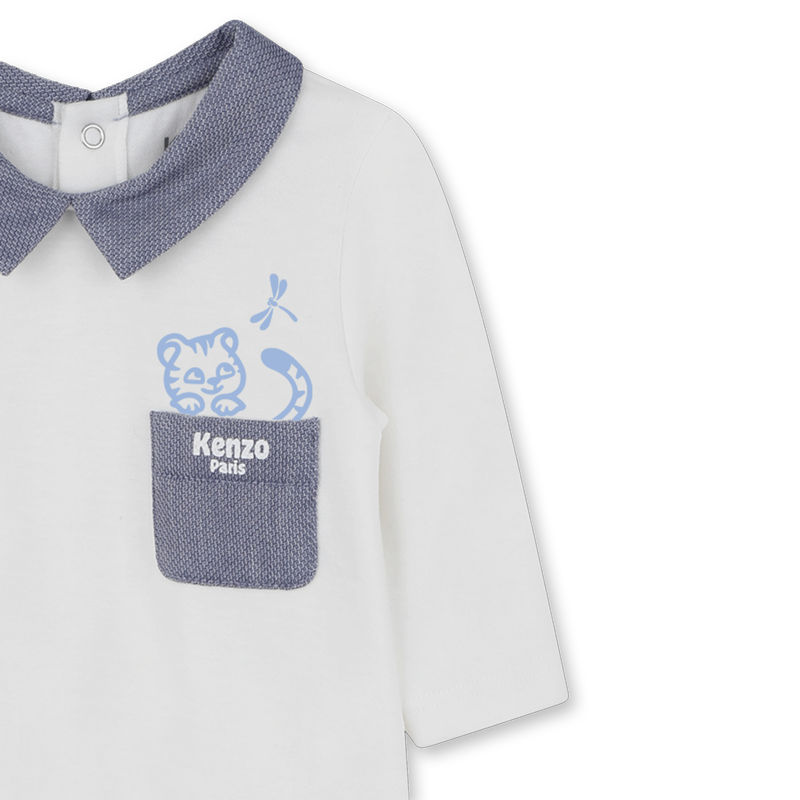 CONJUNTO DE PIJAMA, BUCKET HAT E BABADOR KENZO KIDS 
                        BOY